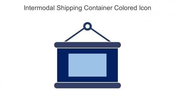 Intermodal Shipping Container Colored Icon in powerpoint pptx png and editable eps format