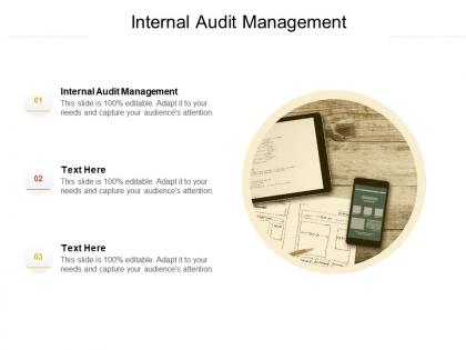 Internal audit management ppt powerpoint presentation professional slide cpb