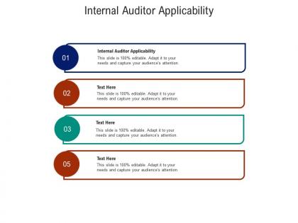 Internal auditor applicability ppt powerpoint presentation show format cpb