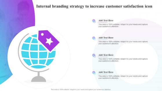 Internal Branding Strategy To Increase Customer Satisfaction Icon