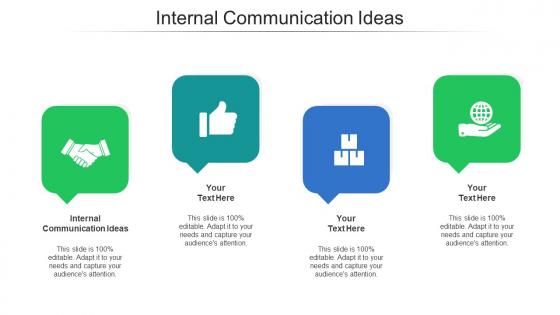 Internal communication ideas ppt powerpoint presentation icon shapes cpb