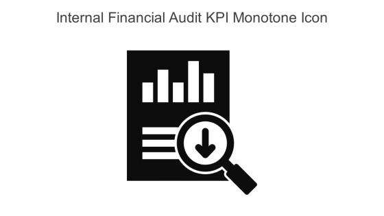 Internal Financial Audit KPI Monotone Icon In Powerpoint Pptx Png And Editable Eps Format