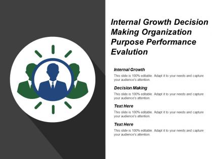 Internal growth decision making organization purpose performance evolution