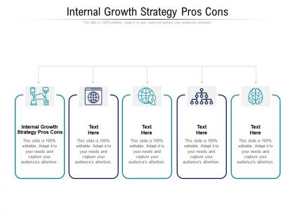 Internal growth strategy pros cons ppt powerpoint presentation show background image cpb