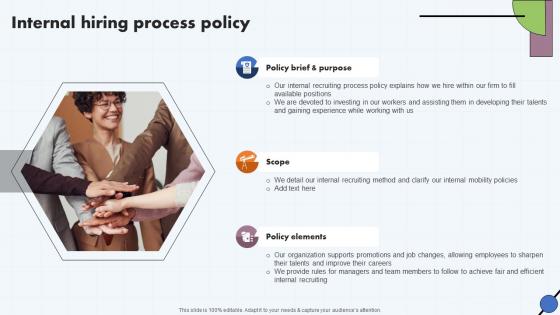 Internal Hiring Process Policy Talent Acquisition Process Framework Ppt Background