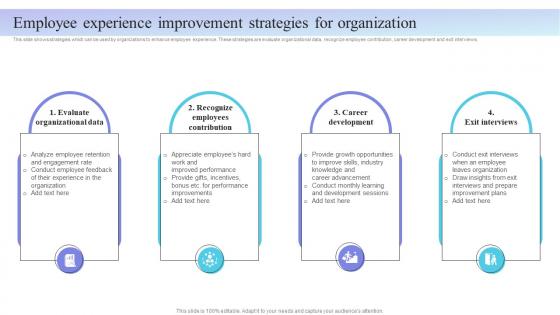 Internal Marketing Plan Employee Experience Improvement Strategies For Organization MKT SS V