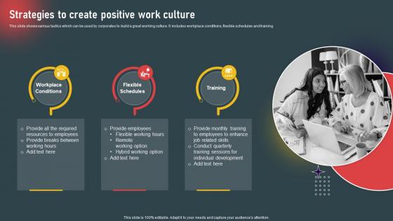 Internal Marketing To Increase Employee Strategies To Create Positive Work Culture Ppt Icon Portfolio