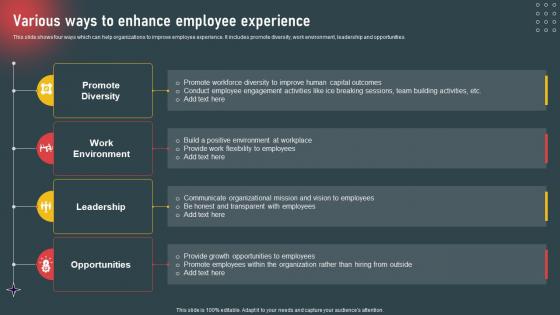 Internal Marketing To Increase Employee Various Ways To Enhance Employee Experience
