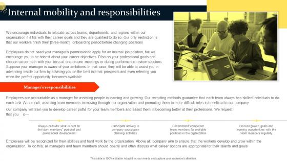 Internal Mobility And Responsibilities Talent Acquisition User Guide