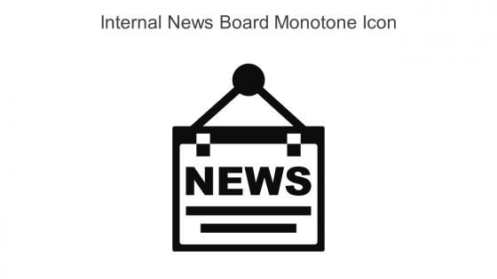 Internal News Board Monotone Icon In Powerpoint Pptx Png And Editable Eps Format