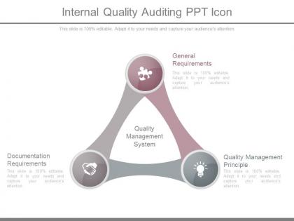 Internal quality auditing ppt icon