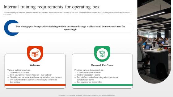 Internal Training Requirements For Operating Box Box Cloud SaaS Platform Implementation Guide CL SS