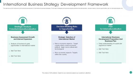 International Business Strategy Development Framework