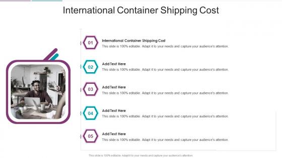 International Container Shipping Cost In Powerpoint And Google Slides Cpb