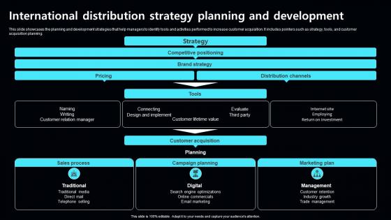 International Distribution Strategy Planning And Development
