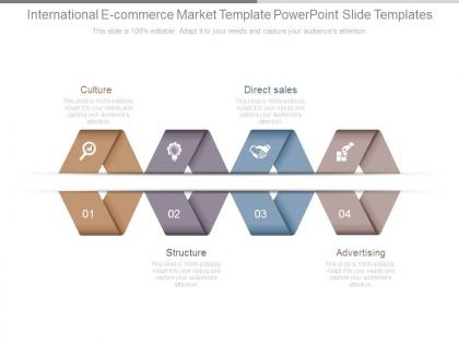 International e commerce market template powerpoint slide templates