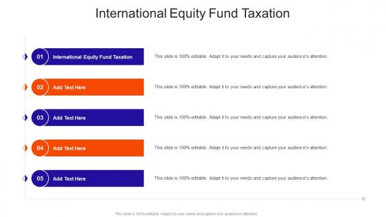 International Equity Fund Taxation In Powerpoint And Google Slides Cpb