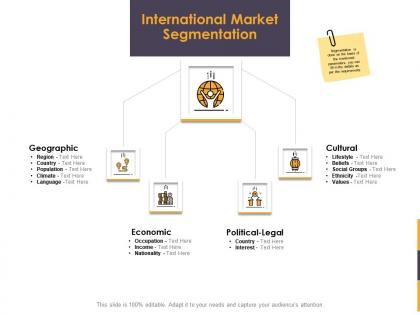 International market segmentation ppt powerpoint presentation model vector