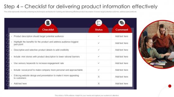 International Marketing Strategies Step 4 Checklist For Delivering Product Information MKT SS V