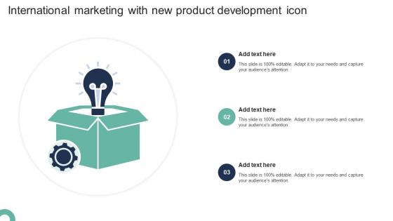 International Marketing With New Product Development Icon