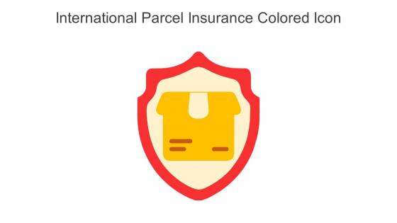 International Parcel Insurance Colored Icon in powerpoint pptx png and editable eps format