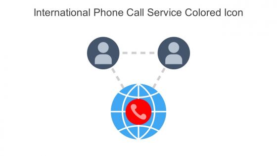 International Phone Call Service Colored Icon In Powerpoint Pptx Png And Editable Eps Format