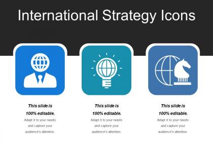 International strategy icons