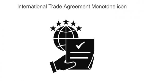 International Trade Agreement Monotone Icon In Powerpoint Pptx Png And Editable Eps Format