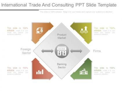International trade and consulting ppt slide template