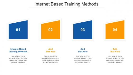 Internet Based Training Methods Ppt Powerpoint Presentation File Examples Cpb