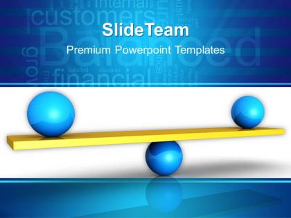 Internet business strategy powerpoint templates balanced graphic ppt slides