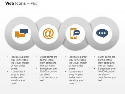 Internet conference mobile communication ppt icons graphics
