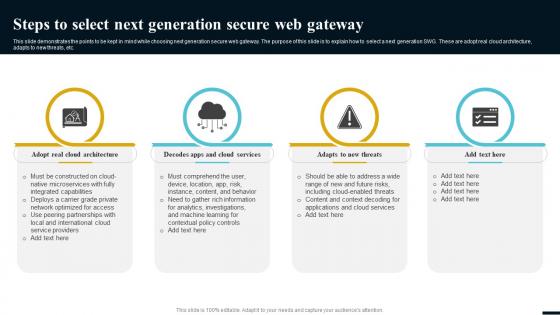 Internet Gateway Security IT Steps To Select Next Generation Secure Web