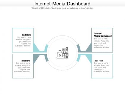 Internet media dashboard ppt powerpoint presentation visual aids summary cpb