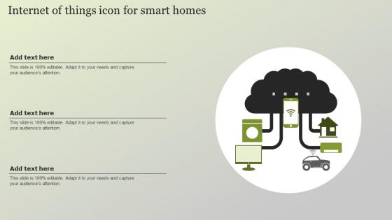 Internet Of Things Icon For Smart Homes