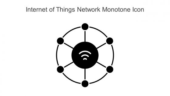 Internet Of Things Network Monotone Icon In Powerpoint Pptx Png And Editable Eps Format