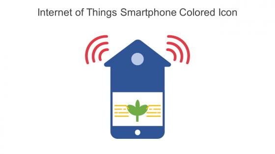 Internet Of Things Smartphone Colored Icon In Powerpoint Pptx Png And Editable Eps Format