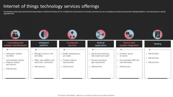 Internet Of Things Technology Services Offerings