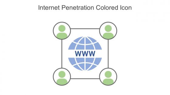 Internet Penetration Colored Icon In Powerpoint Pptx Png And Editable Eps Format