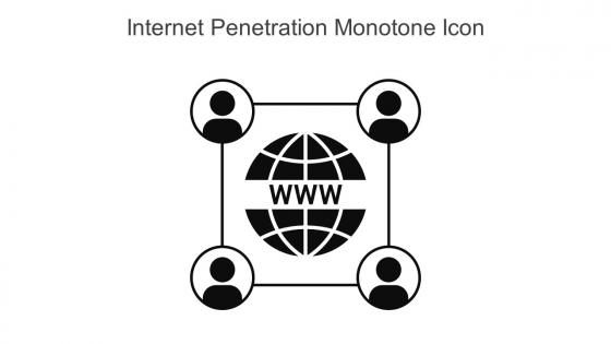 Internet Penetration Monotone Icon In Powerpoint Pptx Png And Editable Eps Format