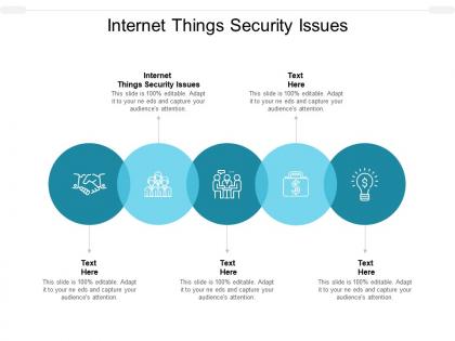Internet things security issues ppt powerpoint presentation portfolio format cpb