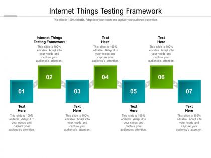 Internet things testing framework ppt powerpoint presentation designs download cpb