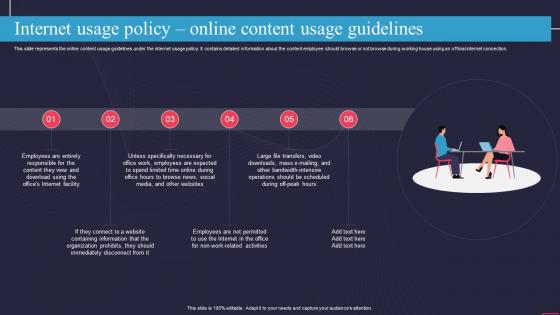 Internet Usage Policy Online Content Usage Guidelines Information Technology Policy