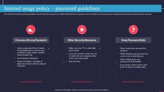 Internet Usage Policy Password Guidelines Information Technology Policy
