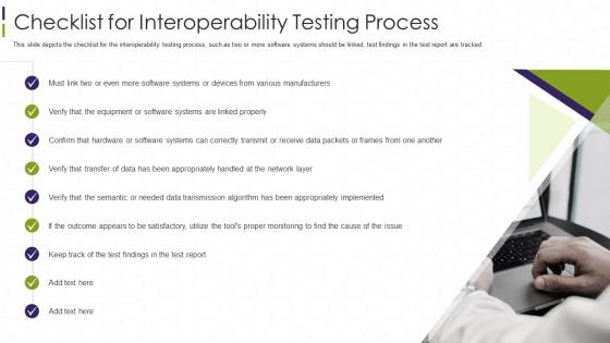 Interoperability Testing It Checklist For Interoperability Testing Process
