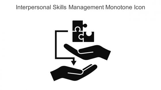 Interpersonal Skills Management Monotone Icon In Powerpoint Pptx Png And Editable Eps Format
