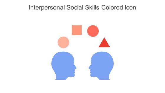 Interpersonal Social Skills Colored Icon In Powerpoint Pptx Png And Editable Eps Format