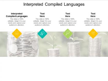 Interpreted compiled languages ppt powerpoint presentation slides backgrounds cpb