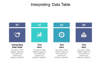 Interpreting data table ppt powerpoint presentation gallery information cpb
