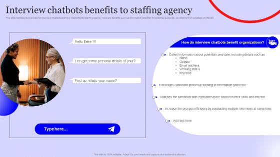 Interview Chatbots Benefits To Agency Staffing Agency Marketing Plan Strategy SS